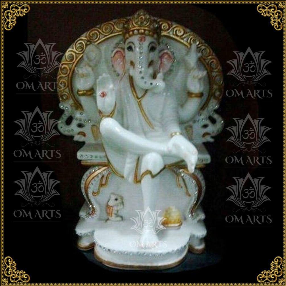 Marble Sai Ganpati Statue