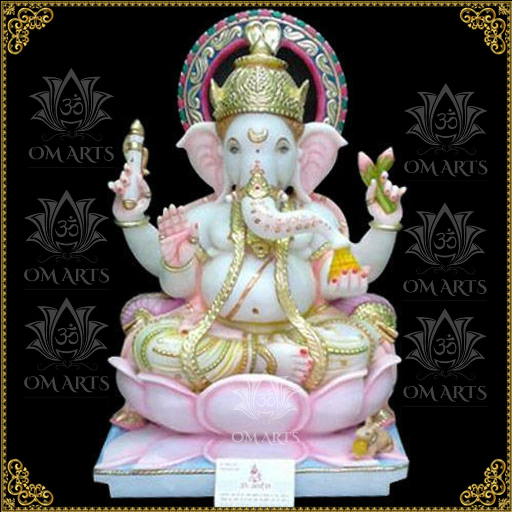 Beautiful marble Ganesha