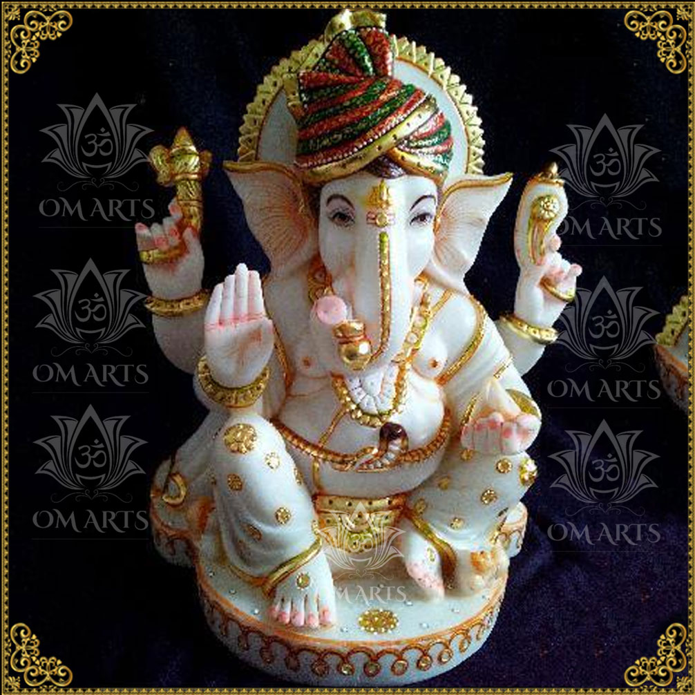 Handcrafted Ganesh Marble Statue